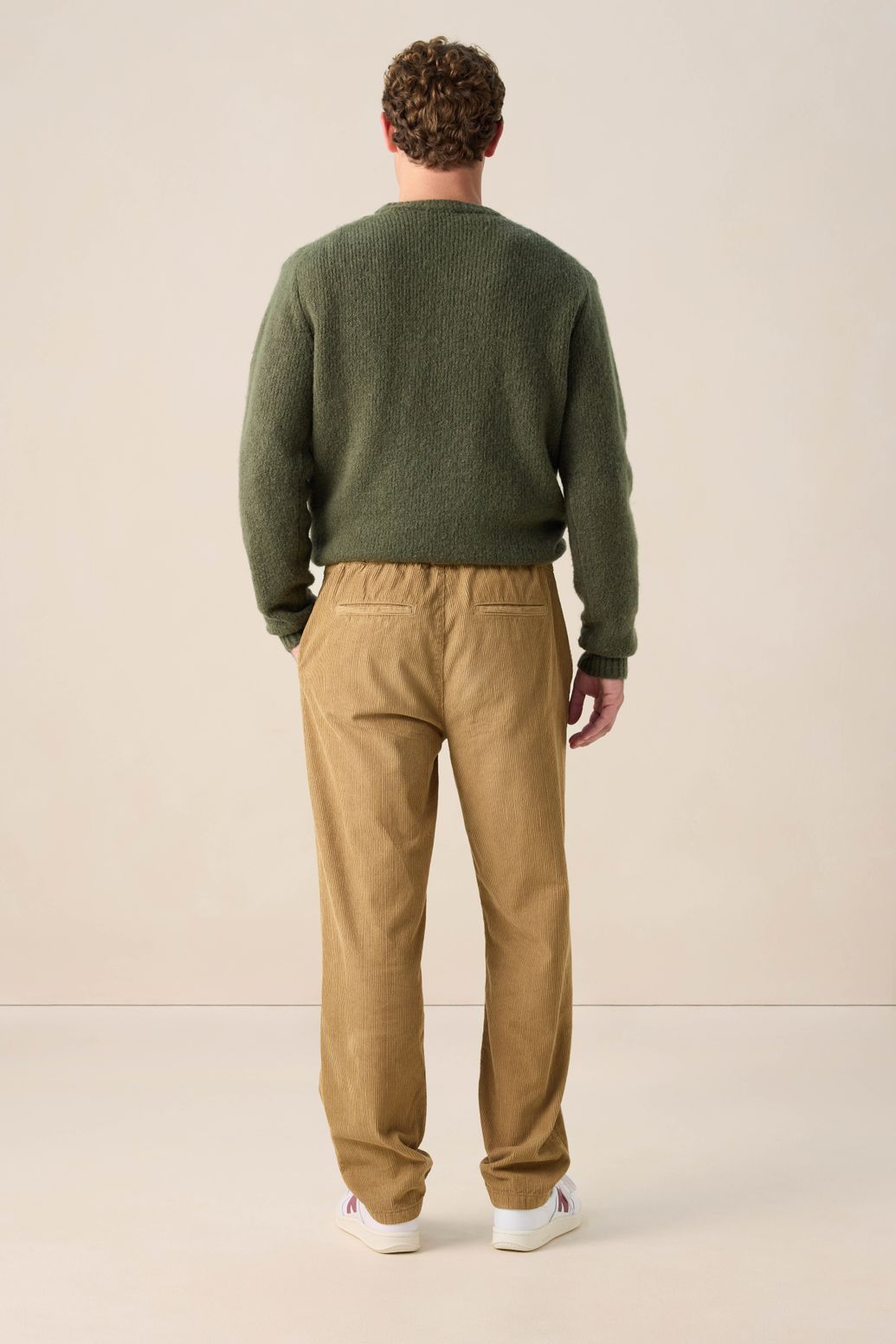 Lichtbruine corduroy broek