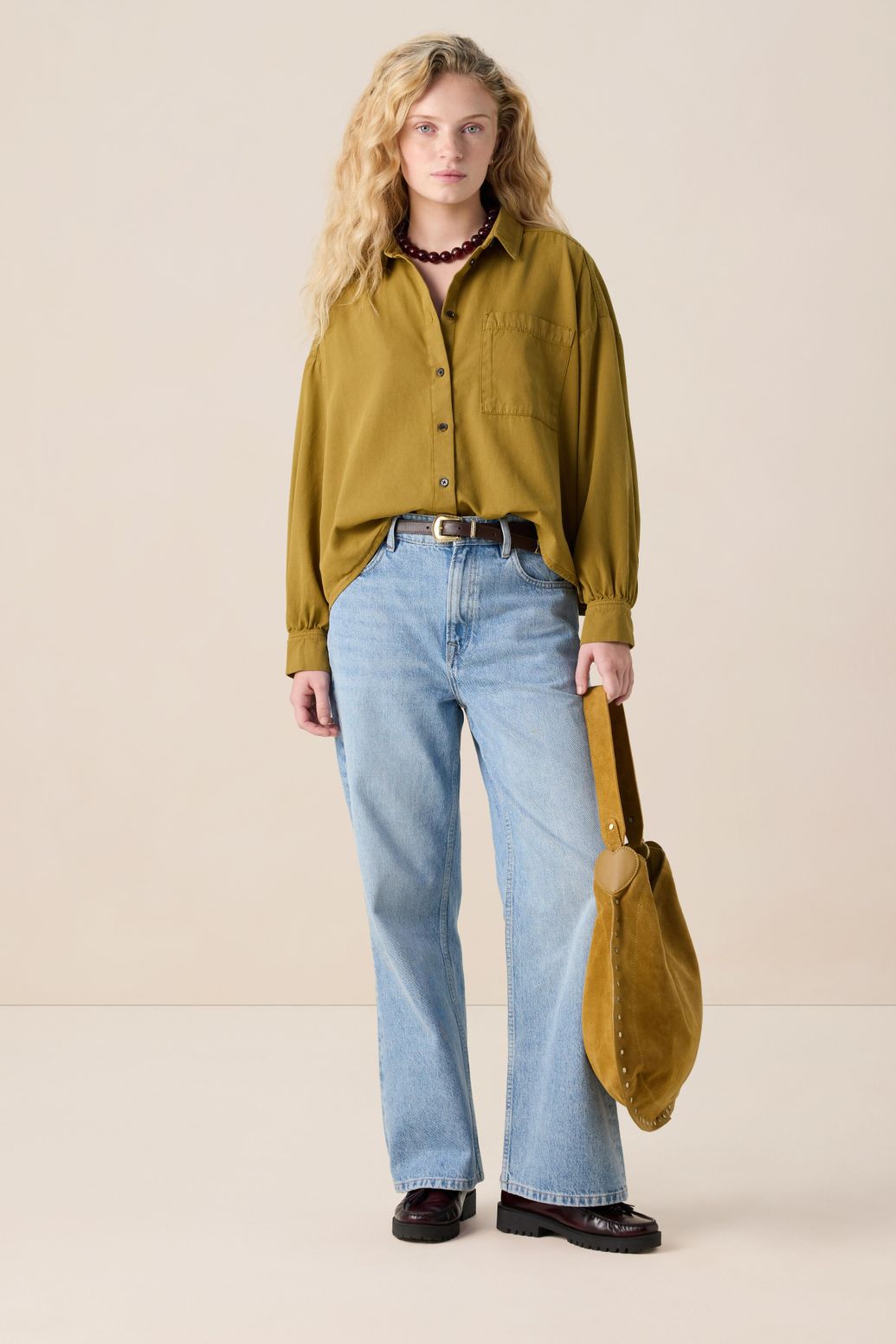 Blouse boxy - vert foncé