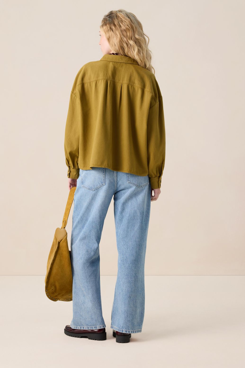 Blouse boxy - vert foncé