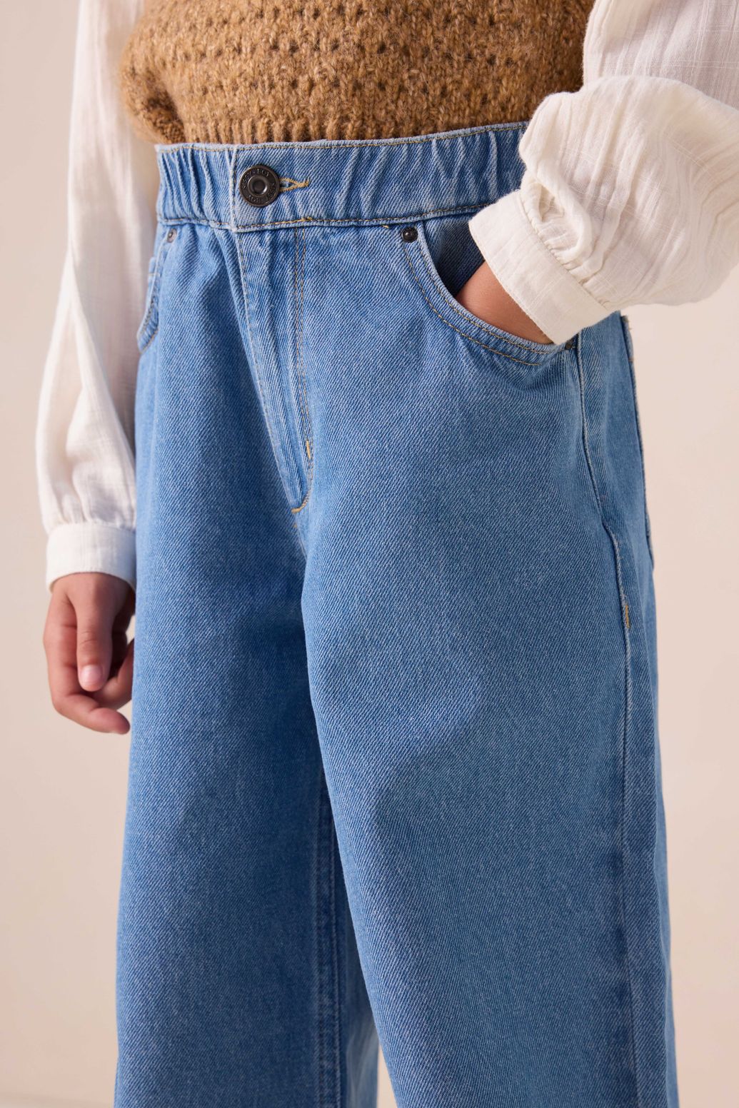 Jean jambes larges - bleu