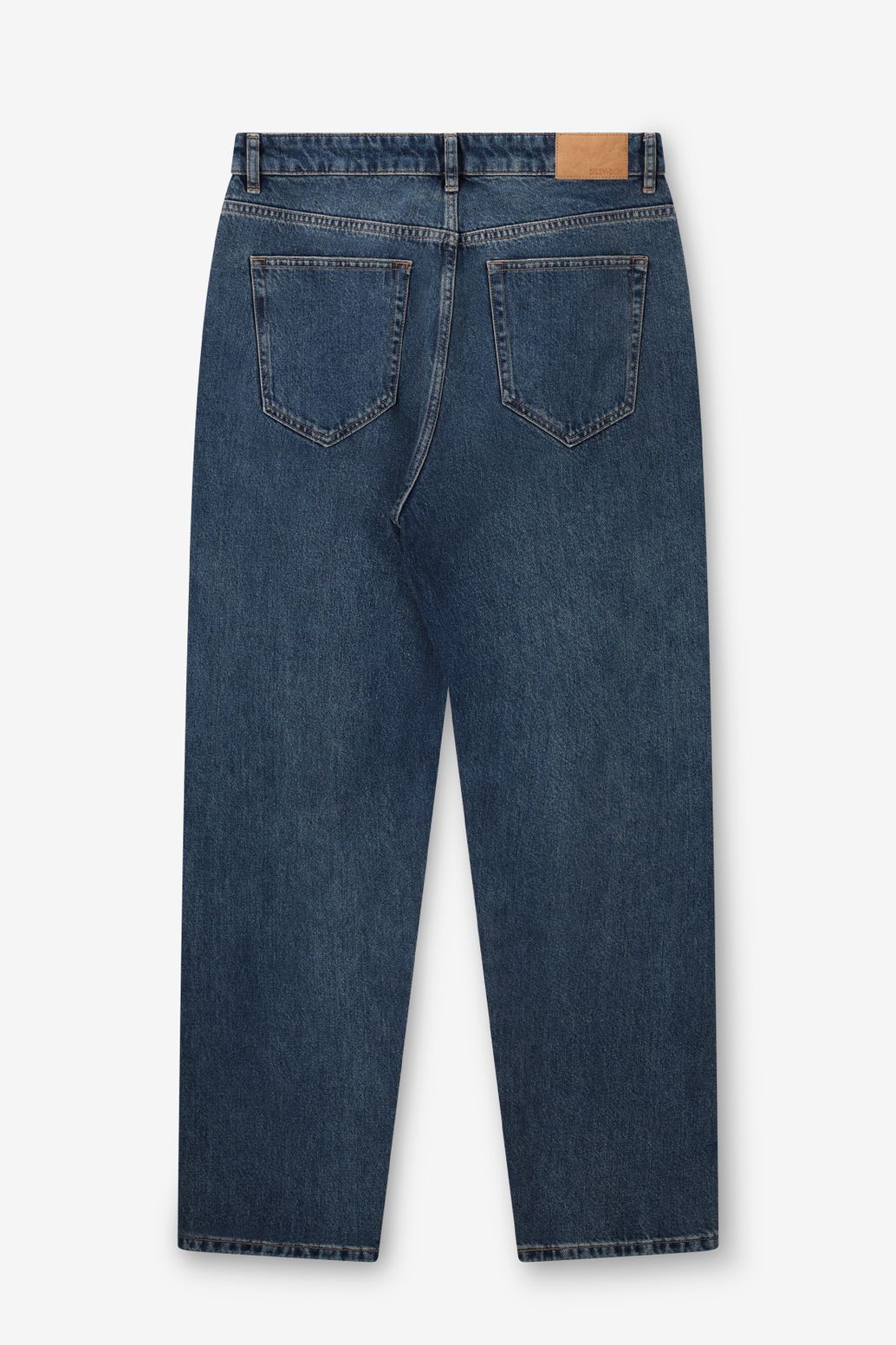 Loose Fit Jeans mit mittelhoher Taille - blau