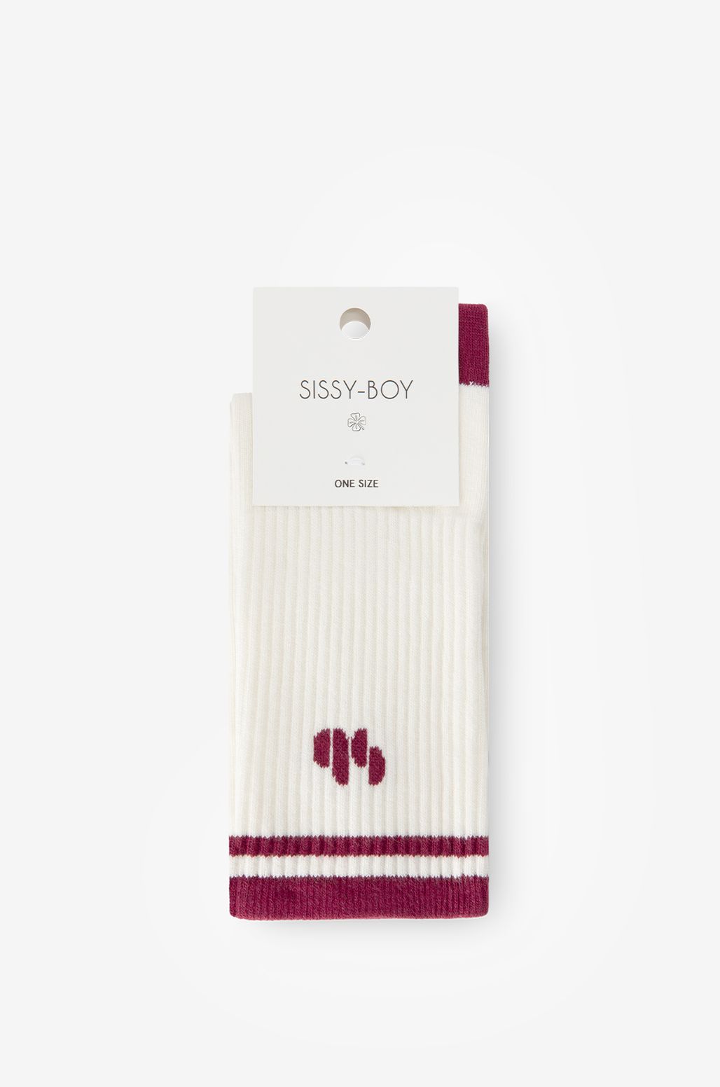 Socken mit Logo - weiß