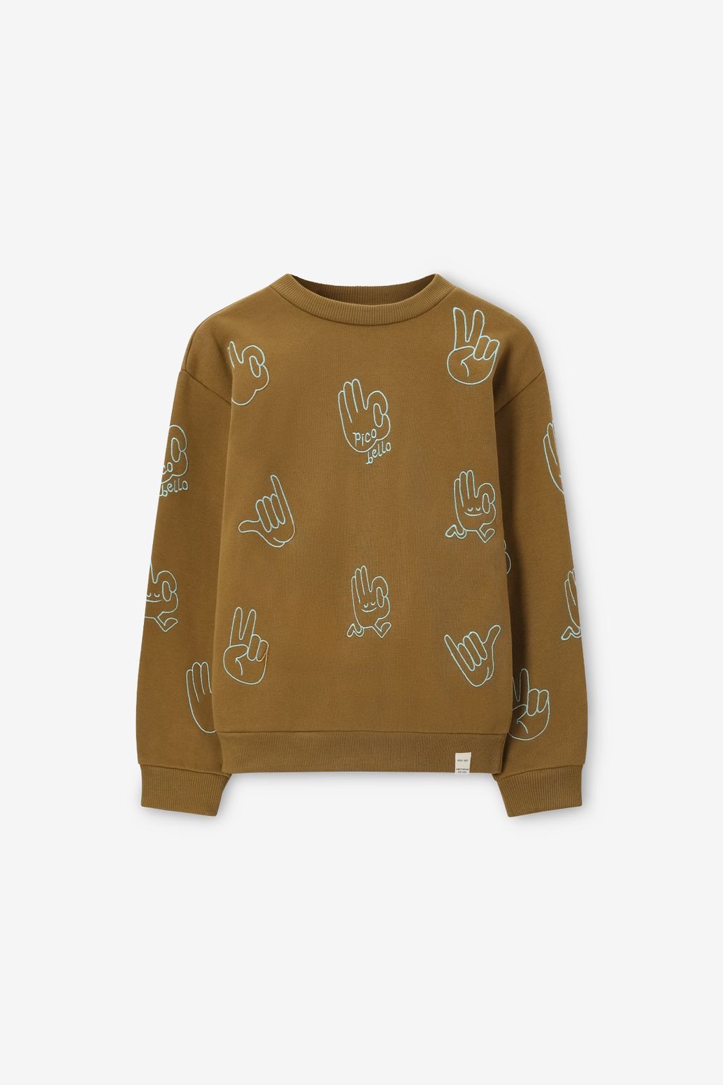 Sweat avec imprimé - vert foncé