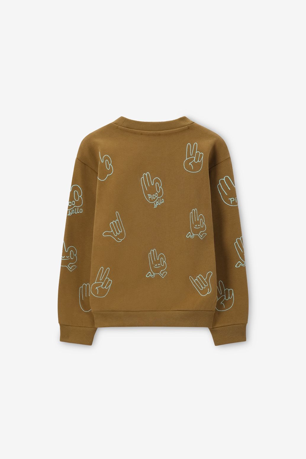 Sweat avec imprimé - vert foncé