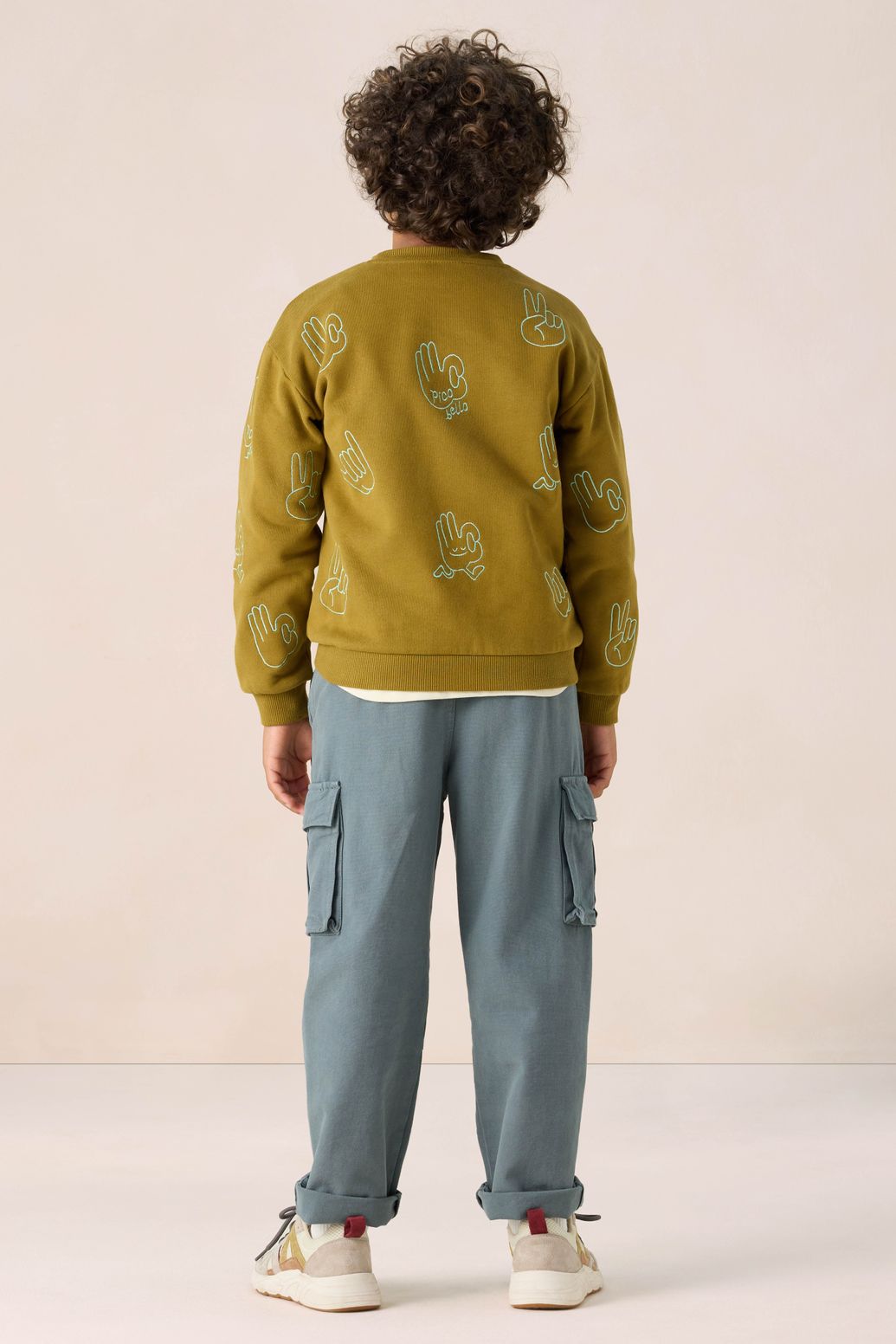 Sweat avec imprimé - vert foncé