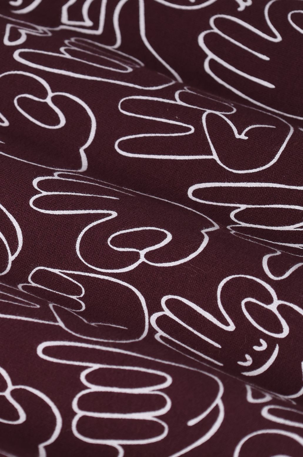 Sweater mit Print - dunkelbraun