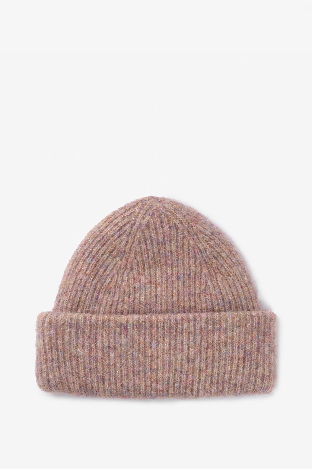 Bonnet avec lurex - rose