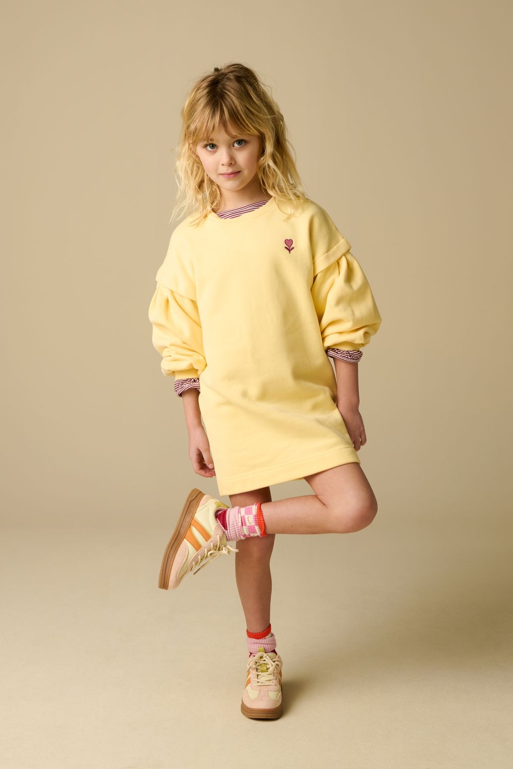 Lichtroze sokken met hartjes