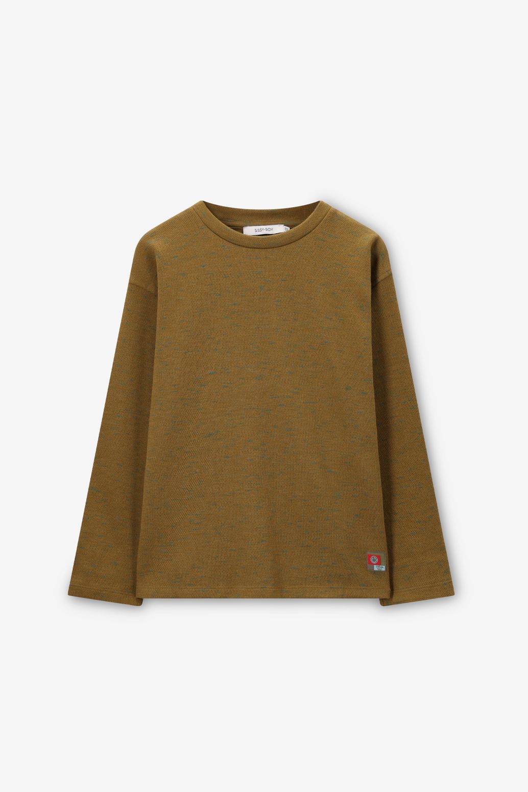 T-shirt manches longues structuré - vert foncé