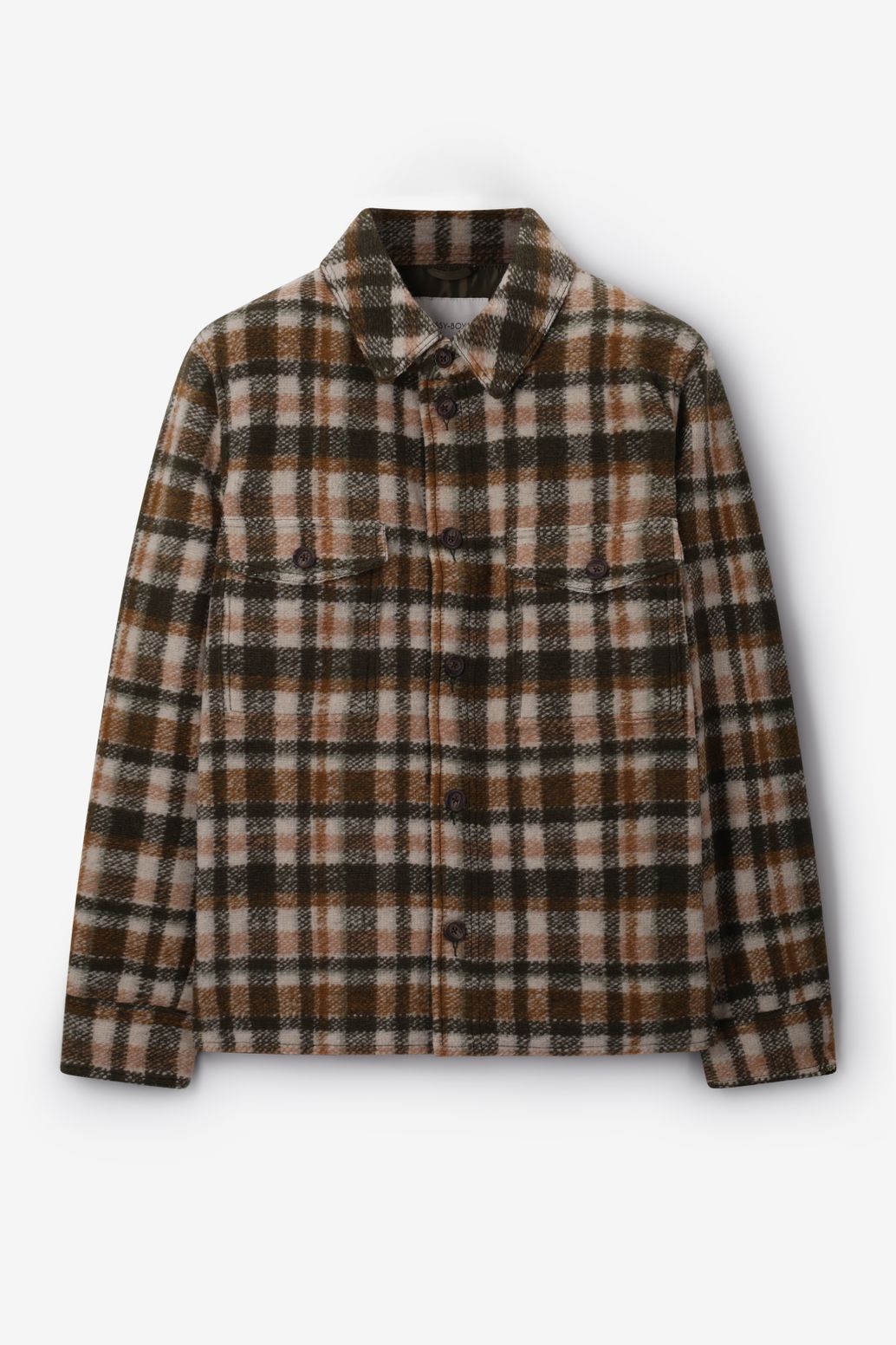 Veste à carreaux - vert foncé