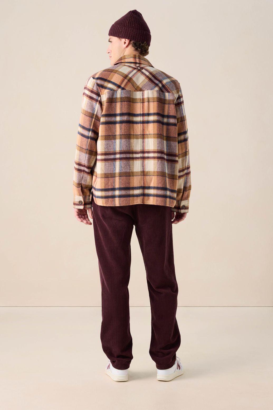 Kariertes Hemd - orange