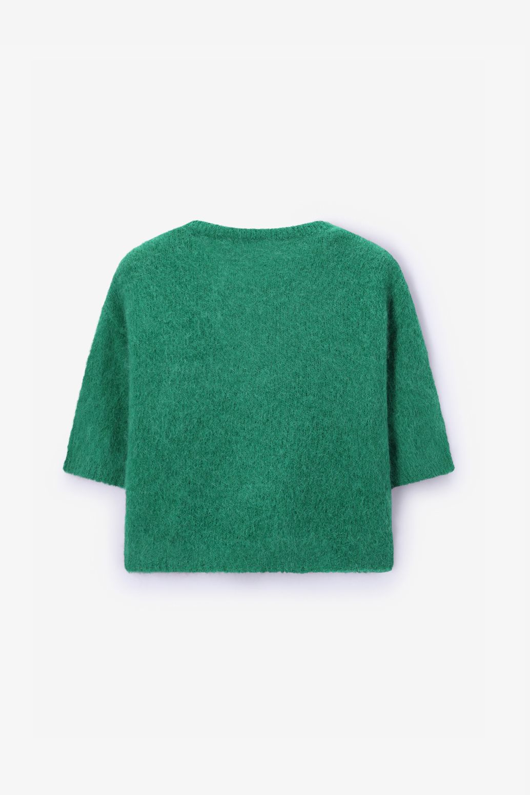 Gilet en laine avec nœuds - vert