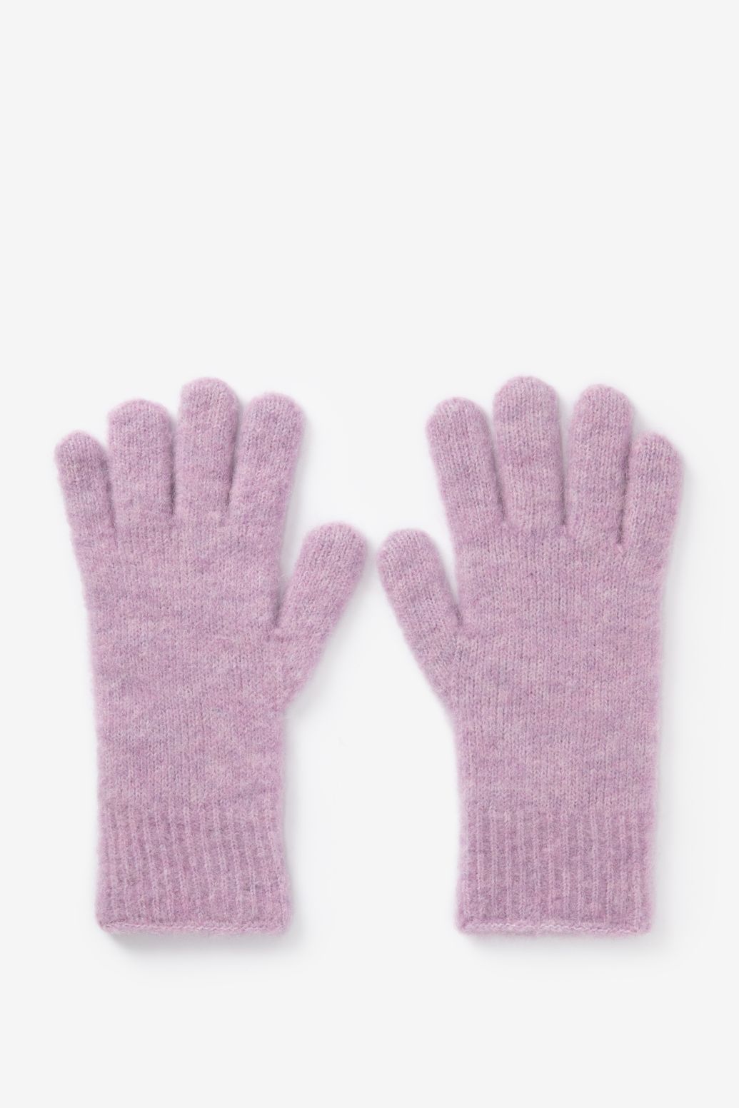 Gants en laine - violet clair