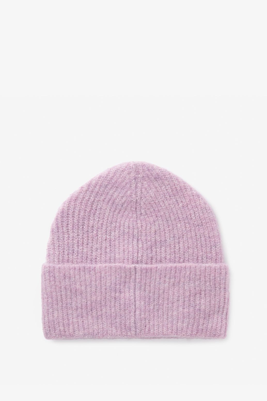 Mütze mit Wolle - flieder