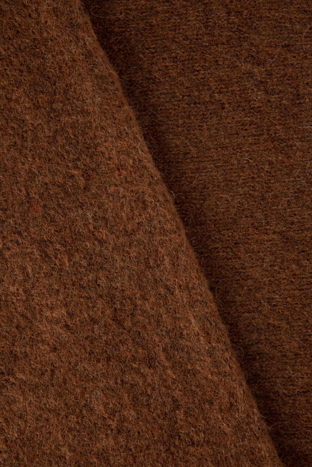 Schal mit Wolle - braun