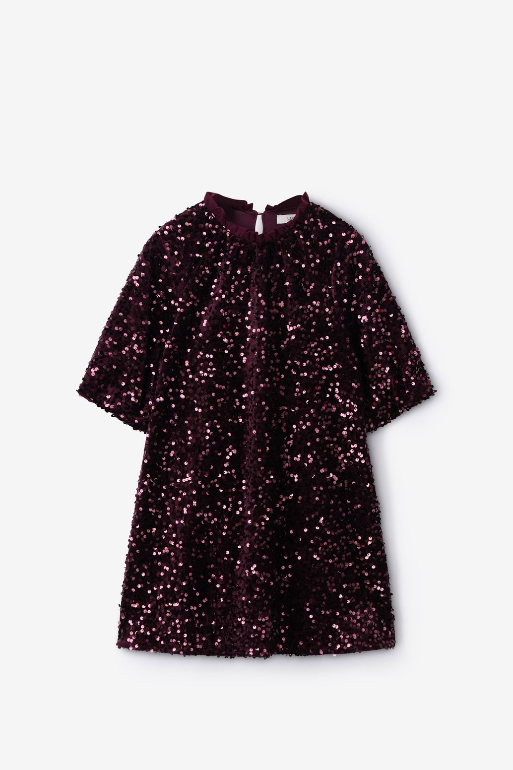 Robe à paillettes - rouge foncé