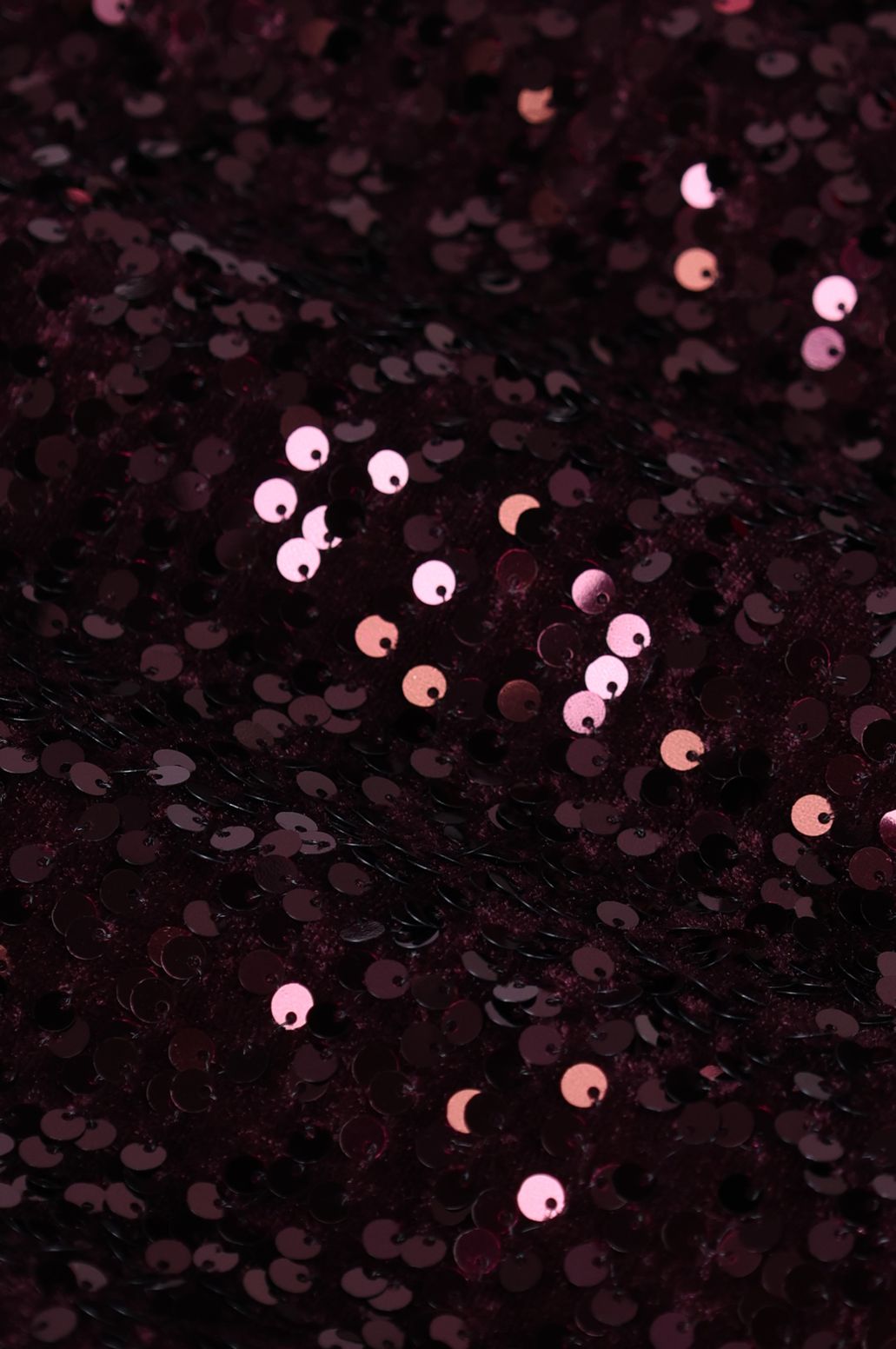 Robe à paillettes - rouge foncé