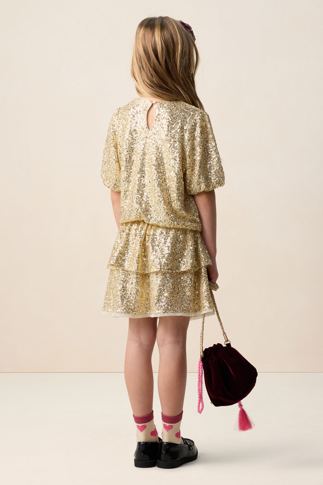 Jupe à paillettes - doré