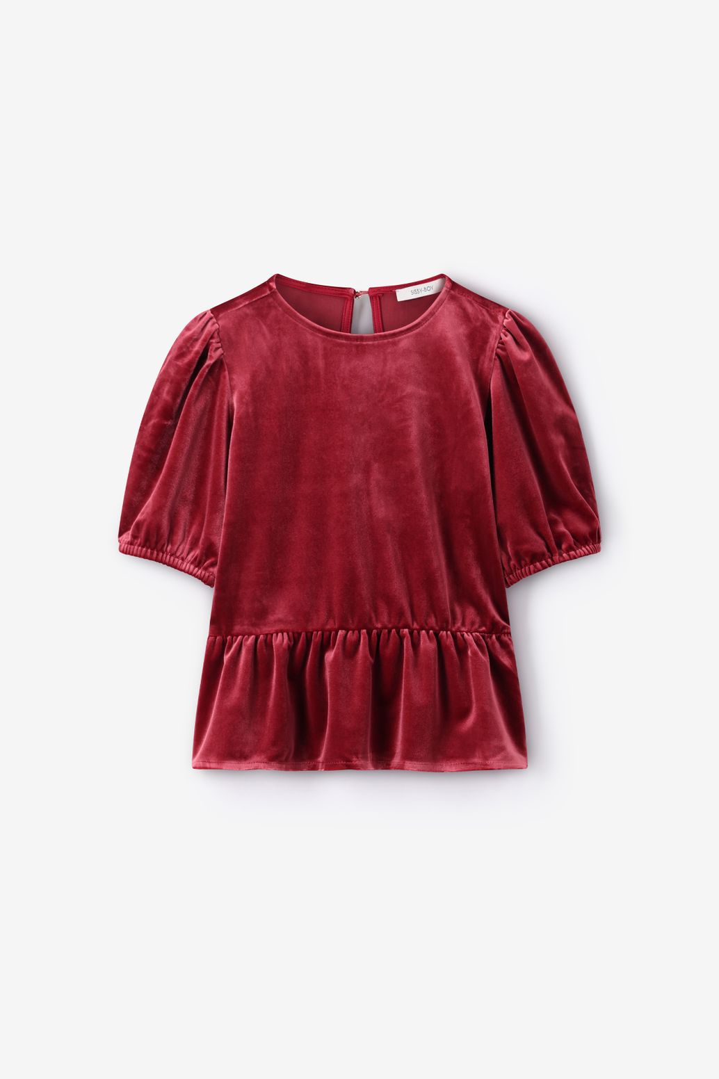 Rood velvet t-shirt
