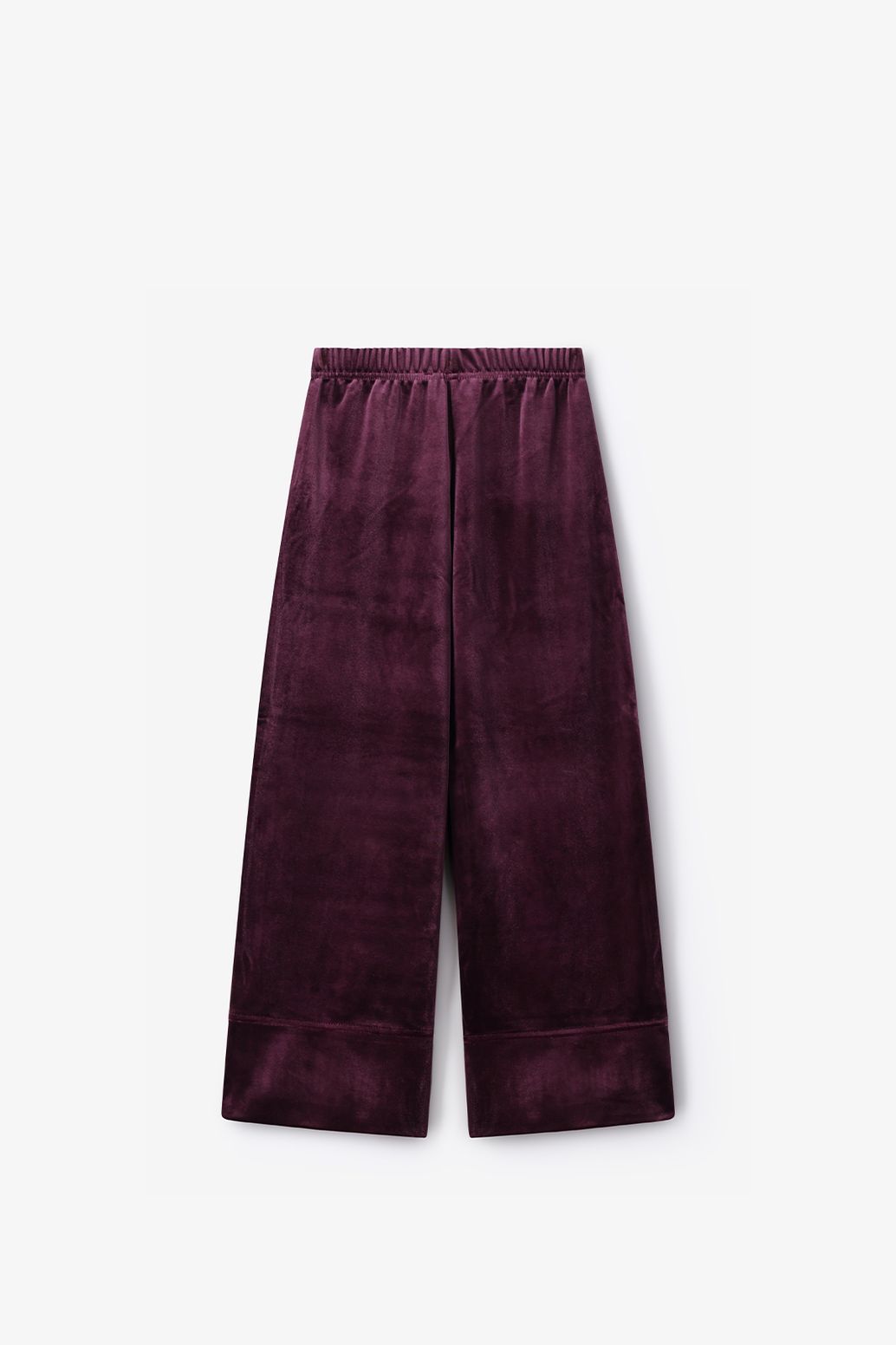 Donkerrode wide leg legging