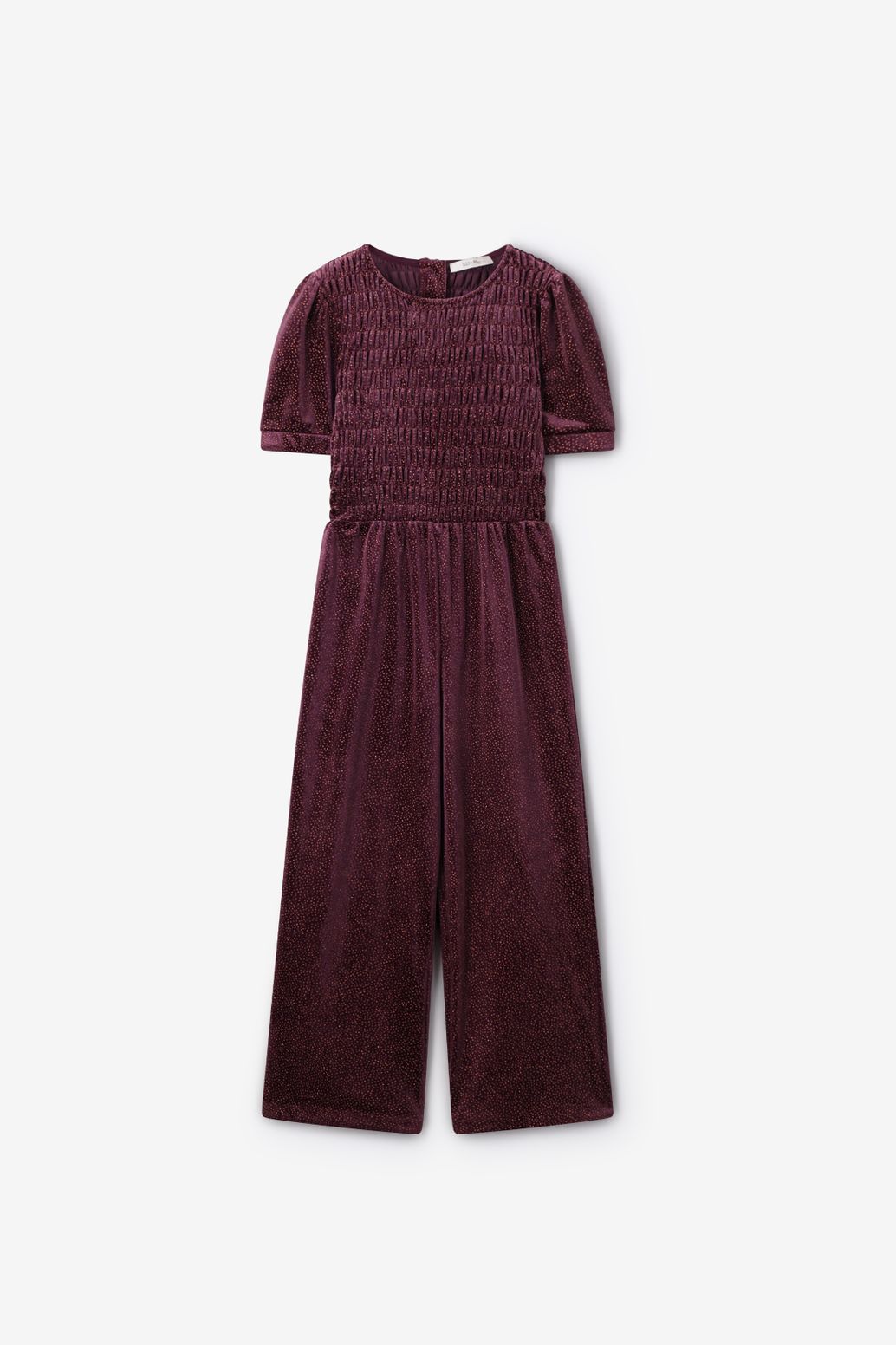 Samt-Jumpsuit - lila