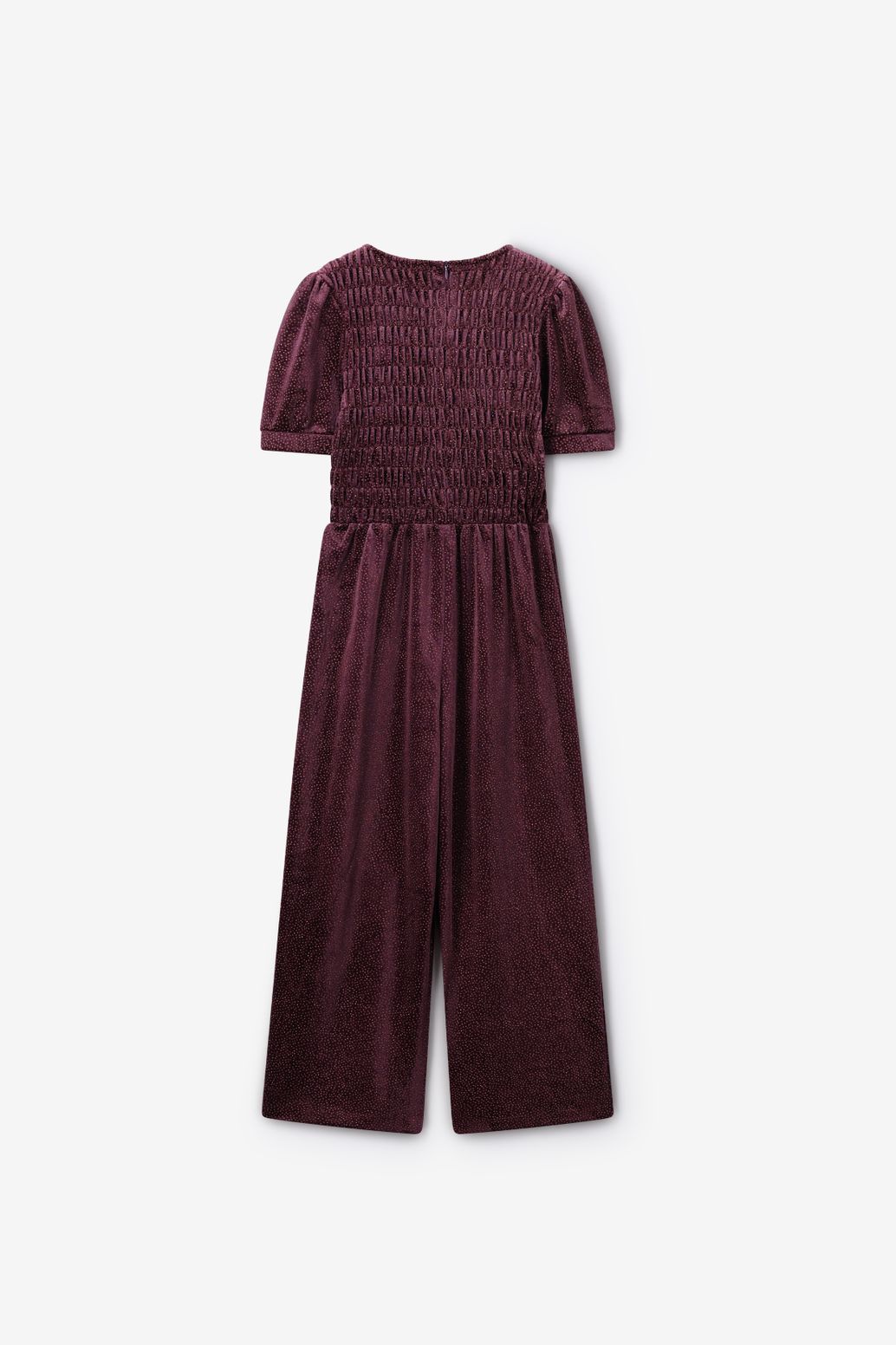 Samt-Jumpsuit - lila