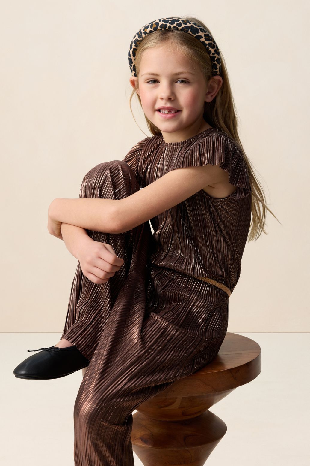 Combinaison plissée - doré