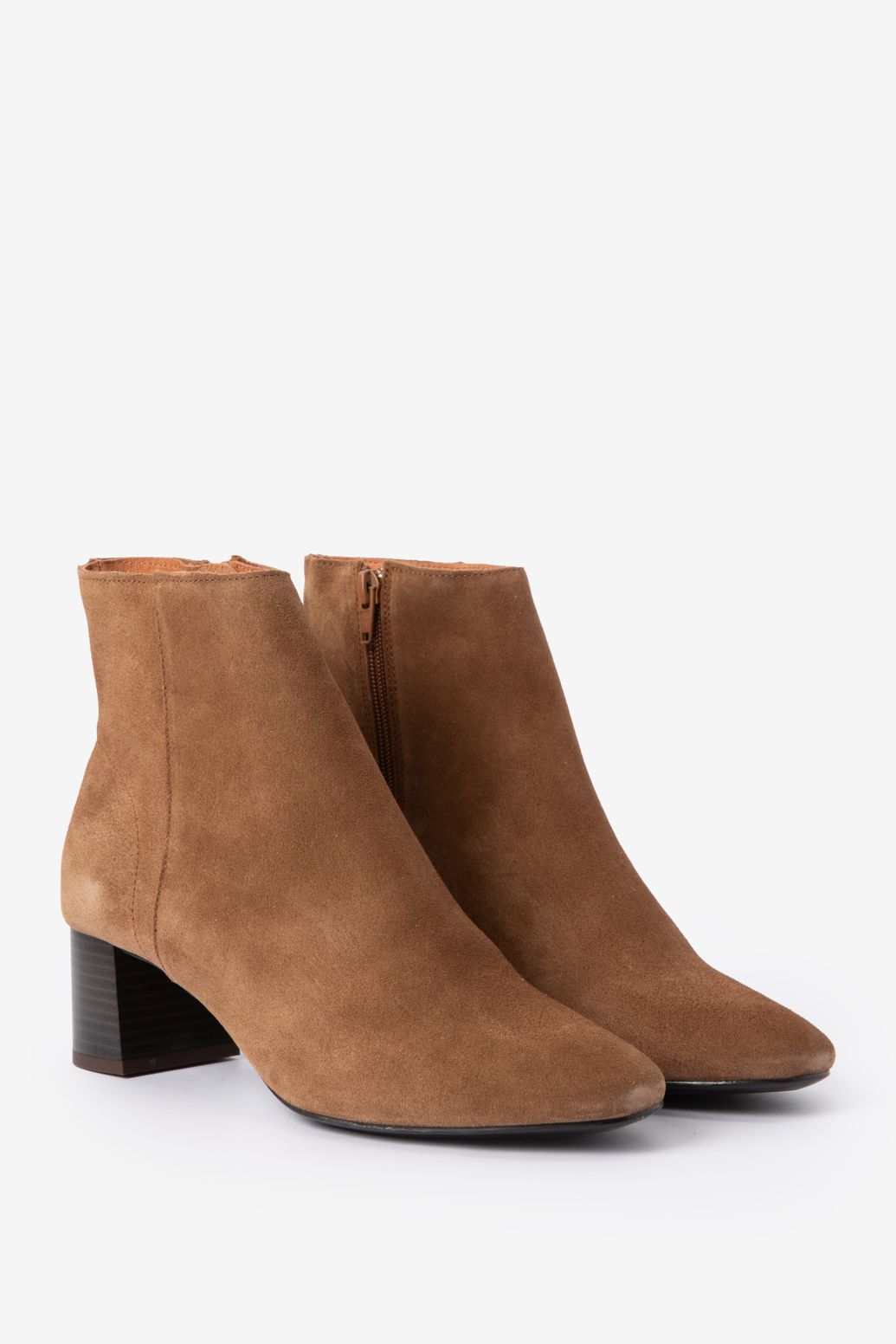 Bottines en daim - marron