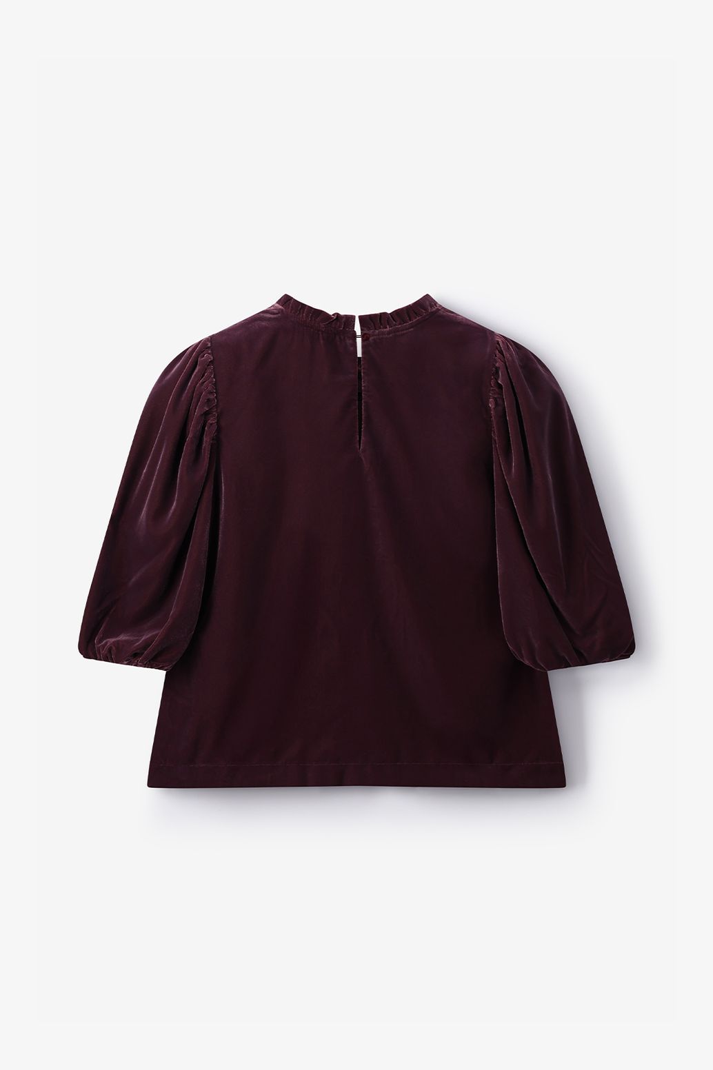 Donkerrode velvet top