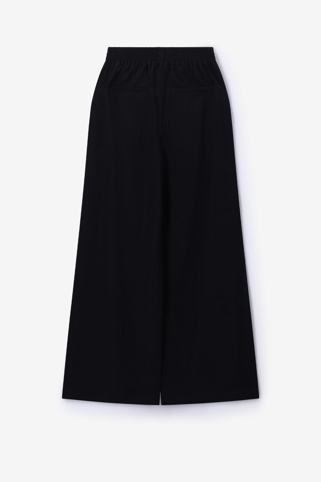 Pantalon jambes larges taille haute - noir