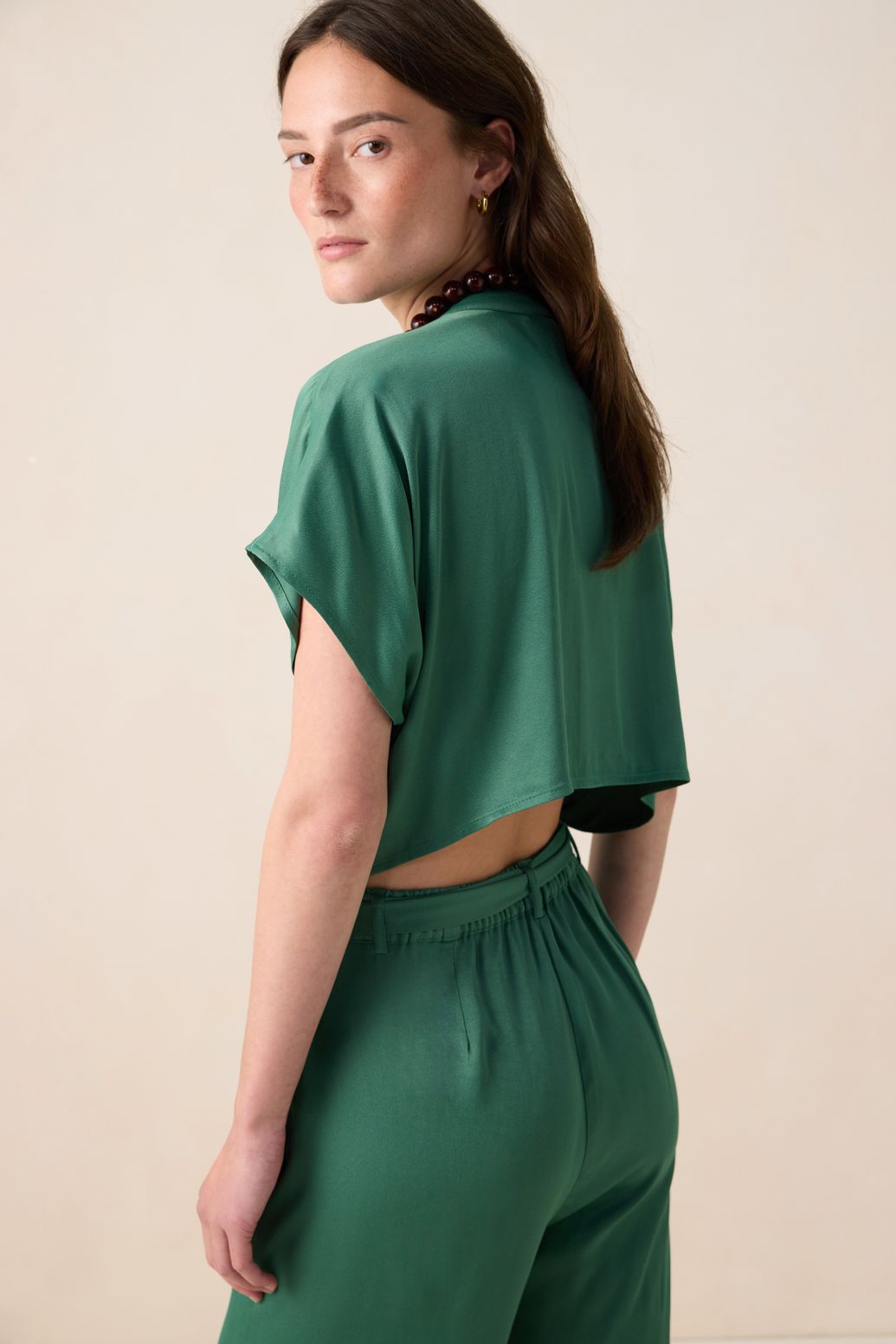 Combinaison dos ouvert - vert