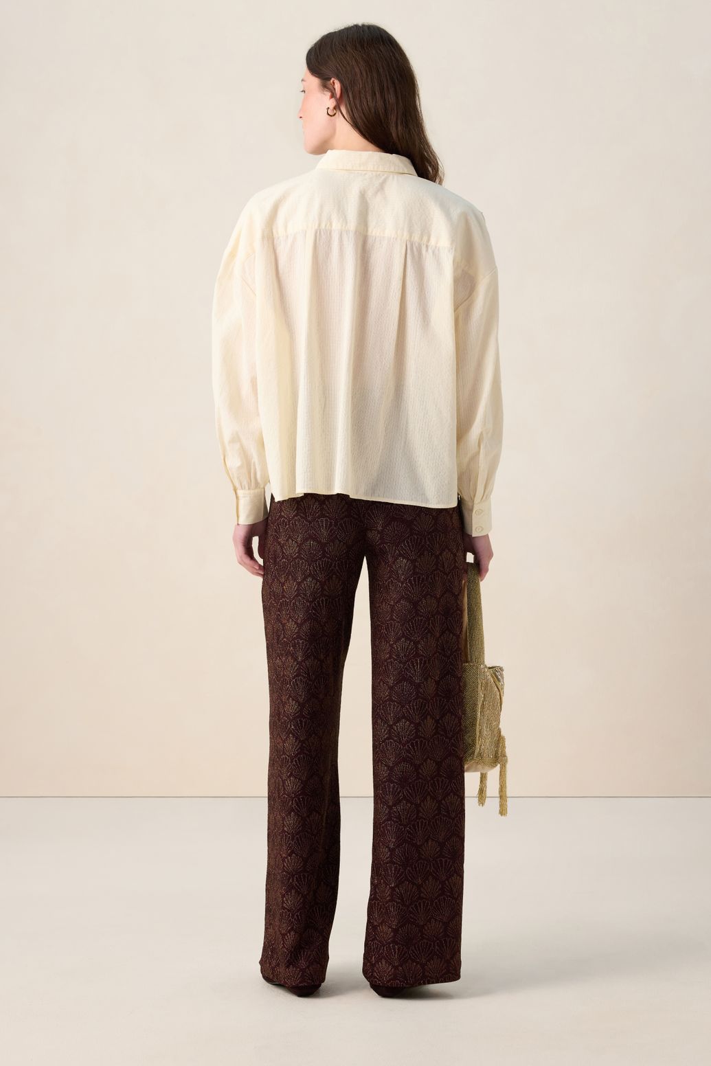 Blouse avec palmiers - blanc