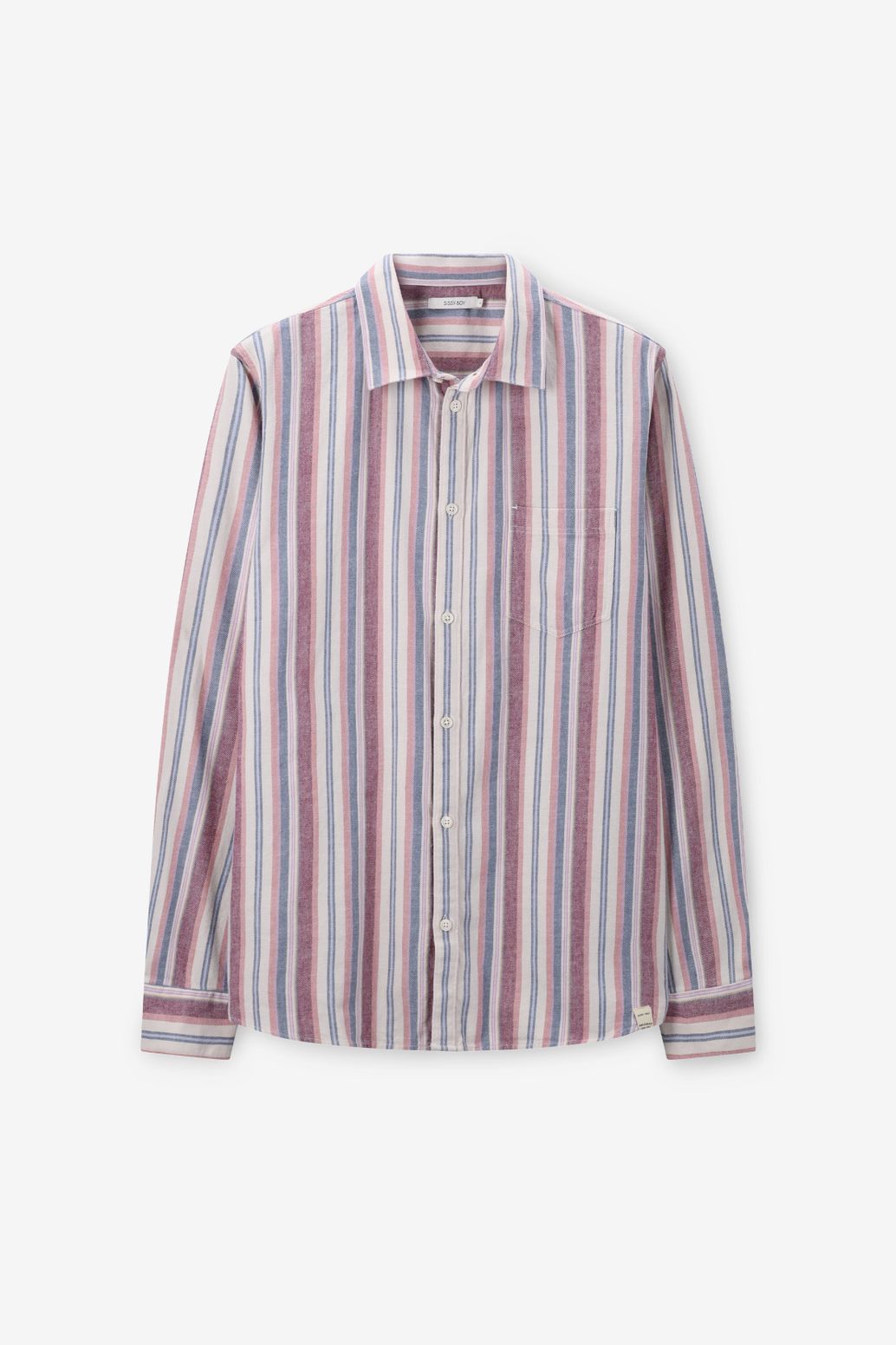 Gestreiftes Hemd - rot