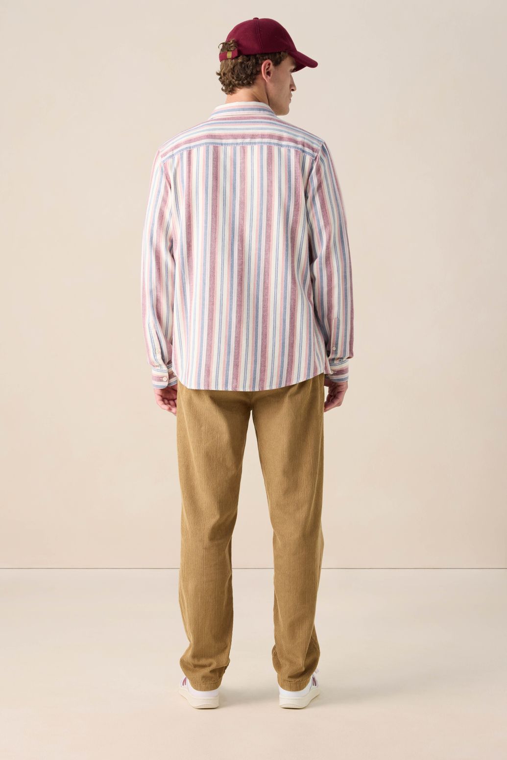 Gestreiftes Hemd - rot