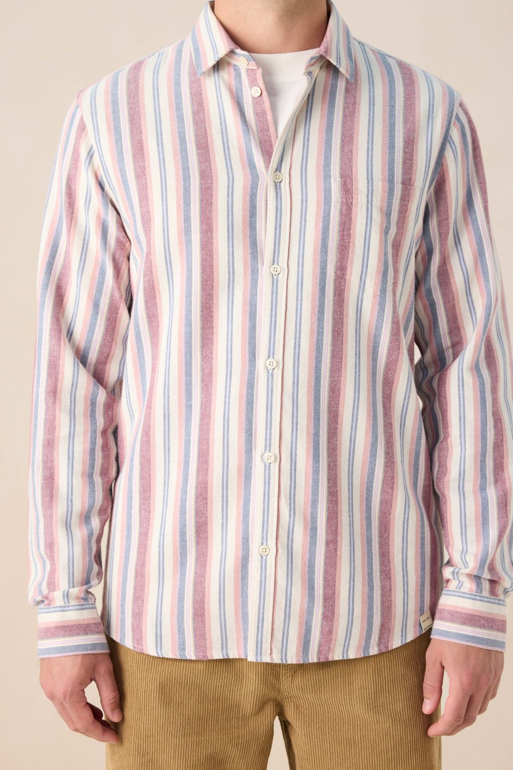 Gestreiftes Hemd - rot