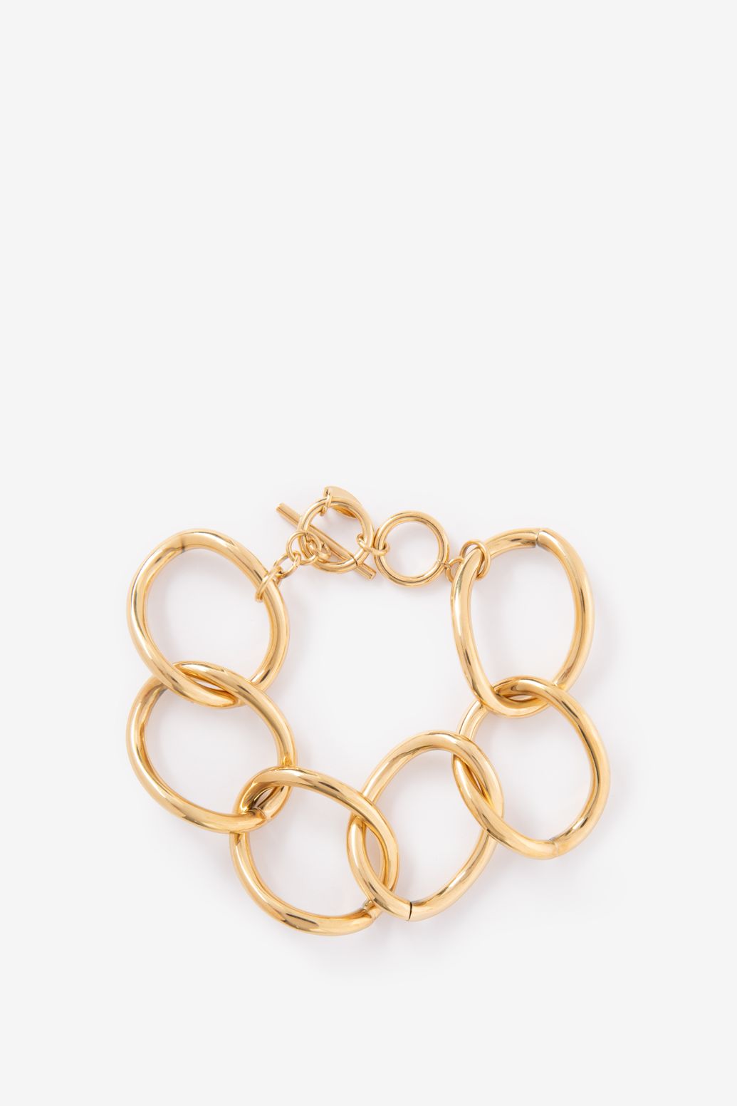 Gold plated chunky armband