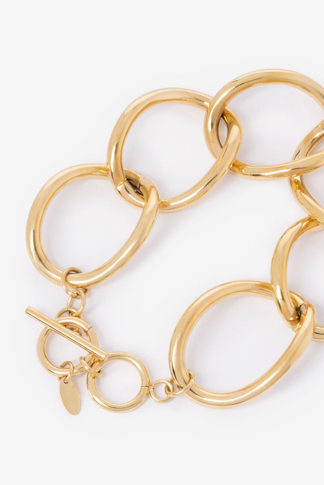 Gold plated chunky armband