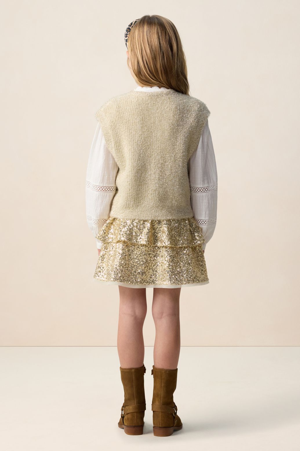 Witte fluffy spencer