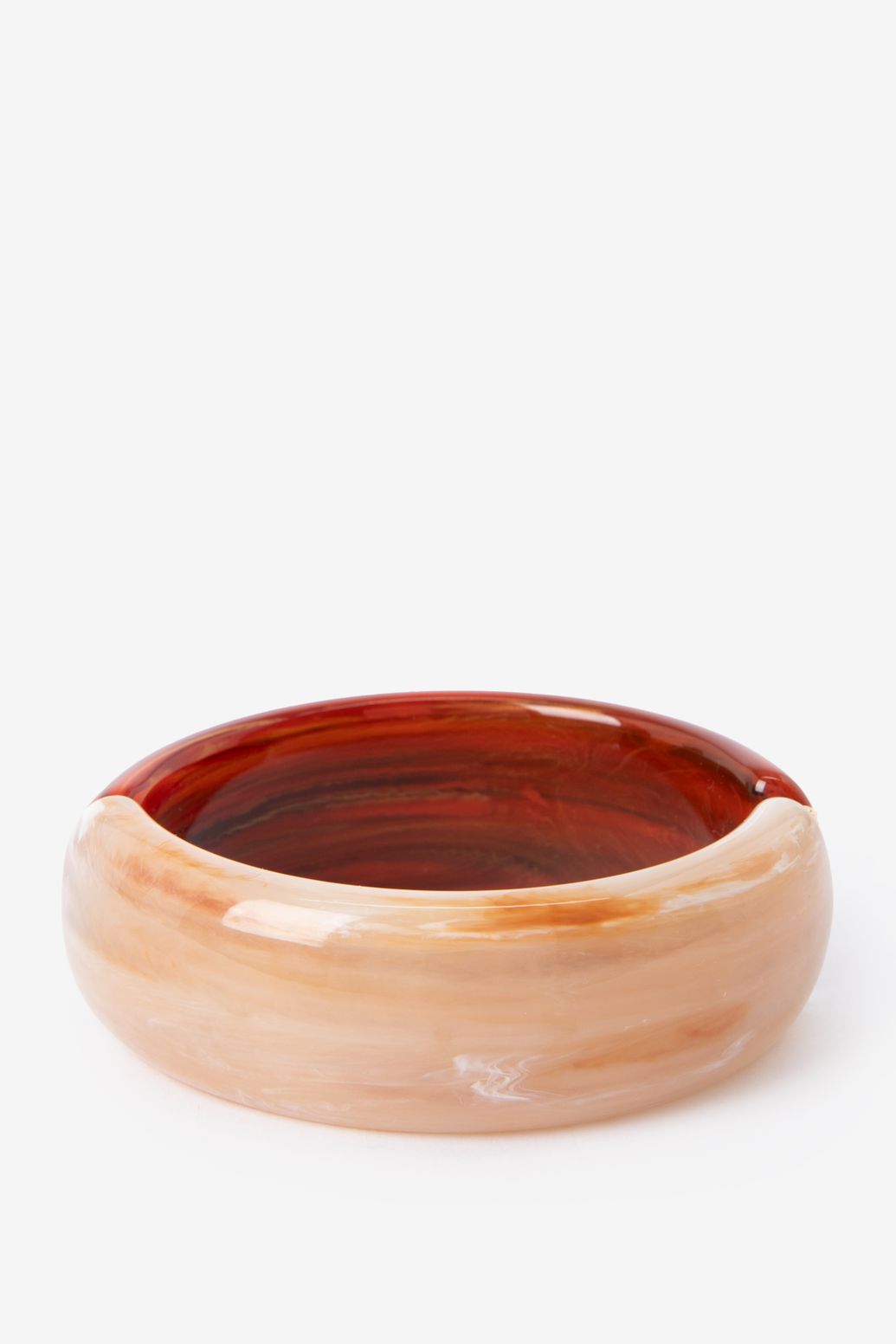 Bracelet jonc en résine - marron