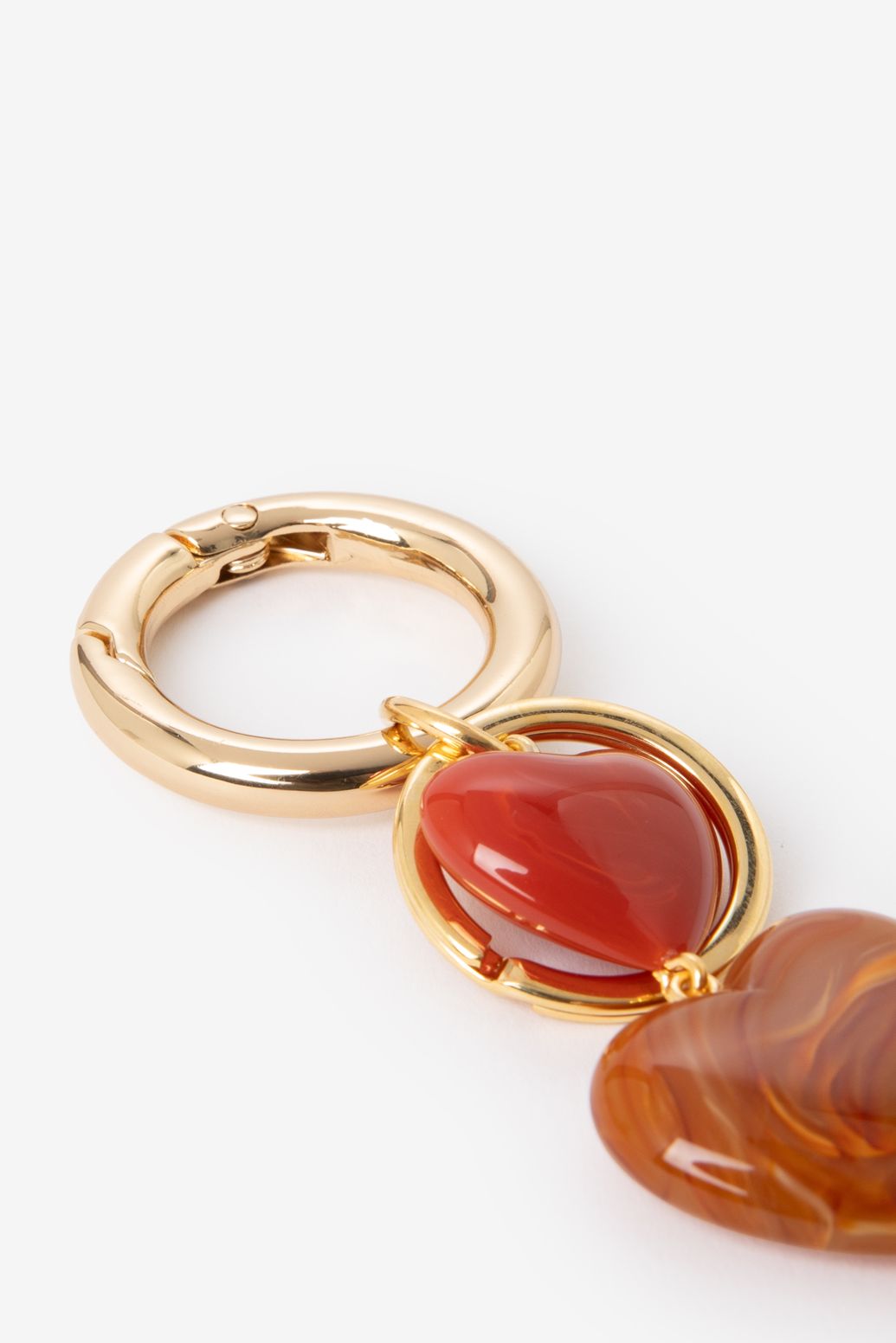 Taschen-Charm Resin-Herzen - rosa