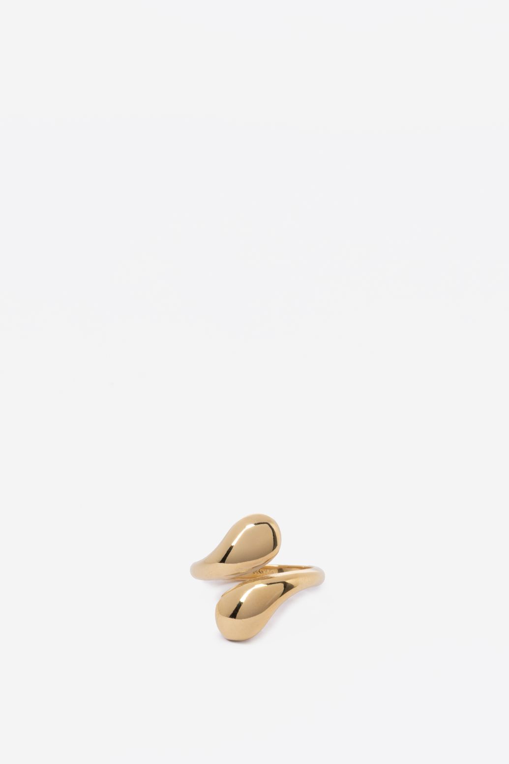 Gold plated twisted ring