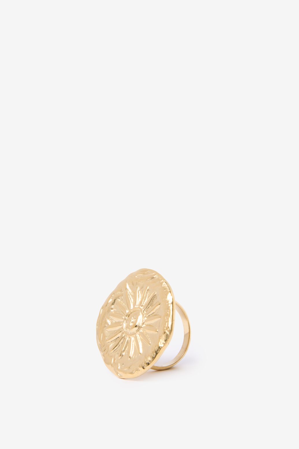 Gold-plated Ring mit Sonne