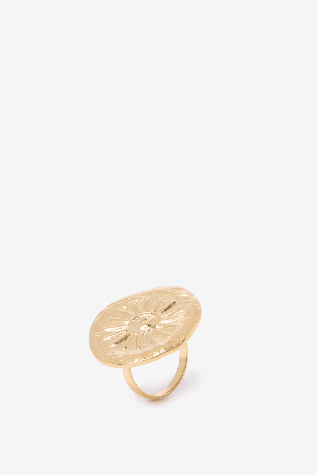 Gold-plated Ring mit Sonne