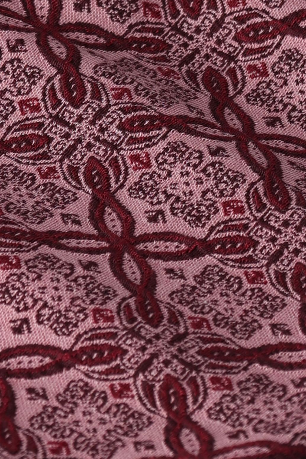 Donkerrode straight legging met print