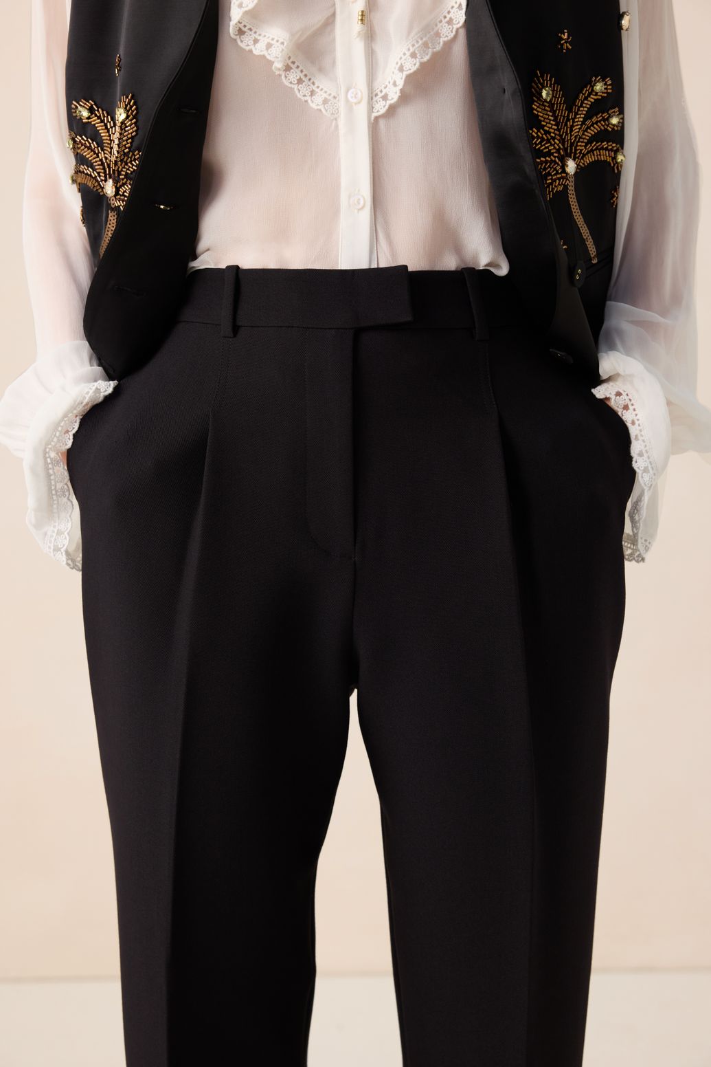 Pantalon jambes fuselées - noir