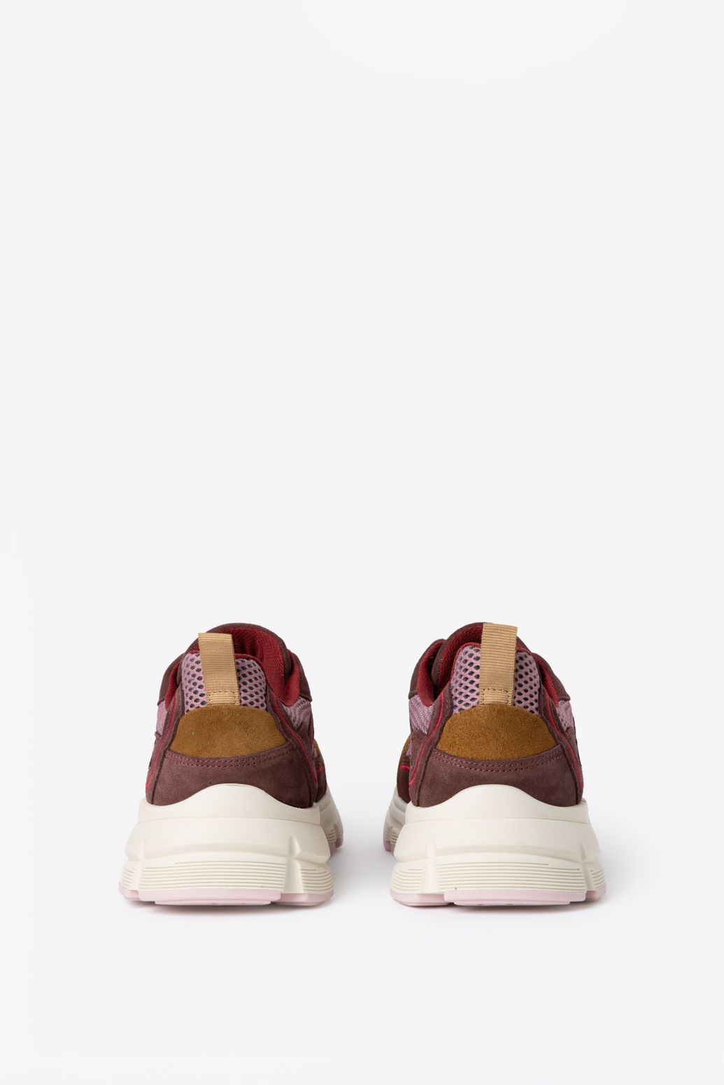 Lichtpaarse suède sneakers