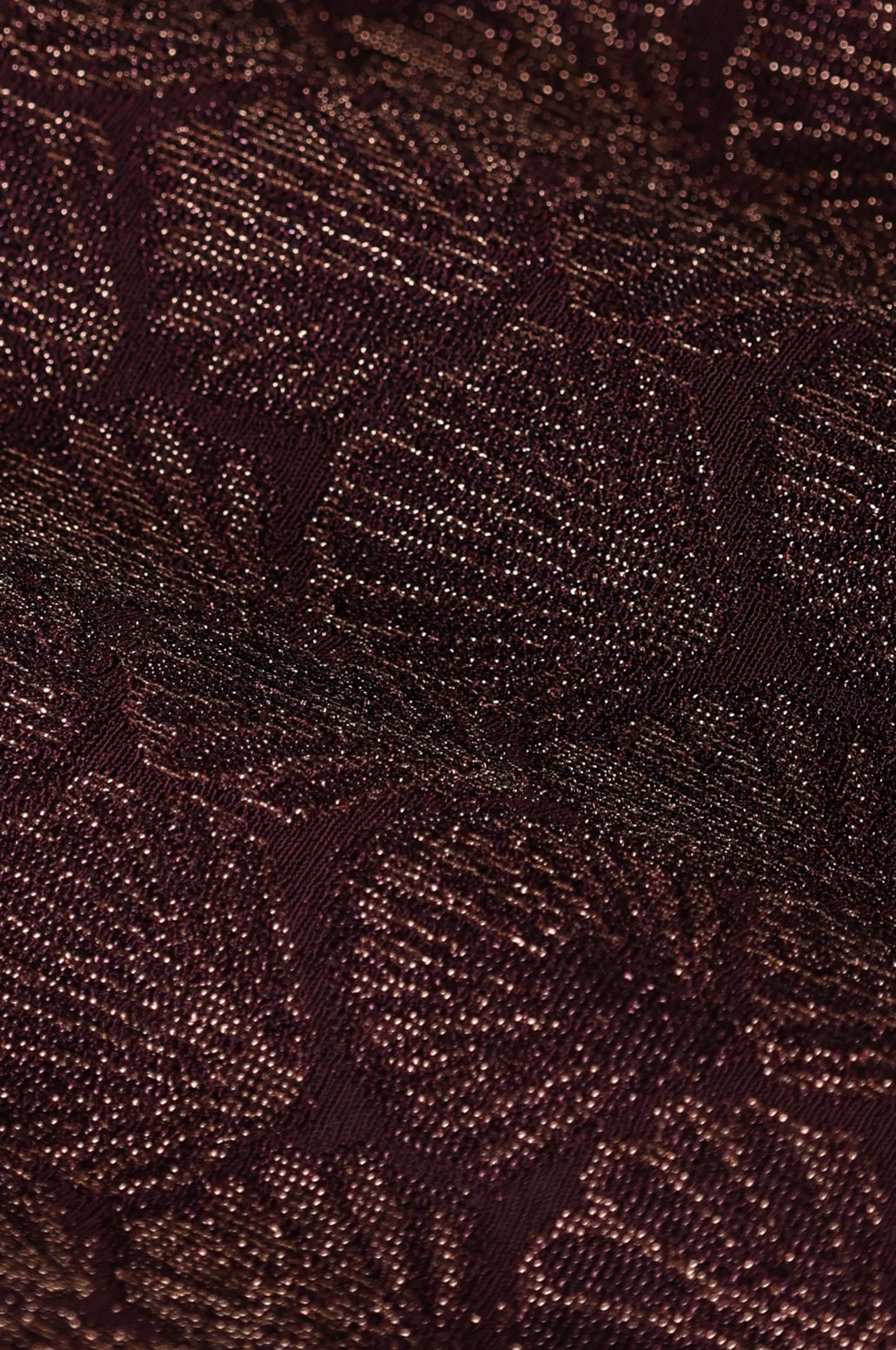 Donkerrode jacquard broek met schelpen