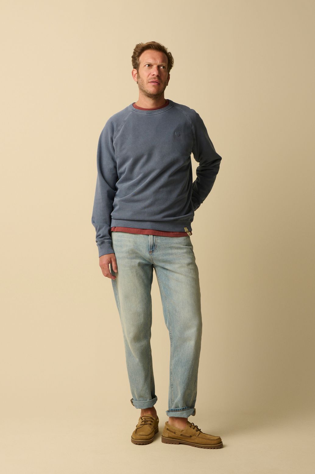 Donkerblauwe sweater