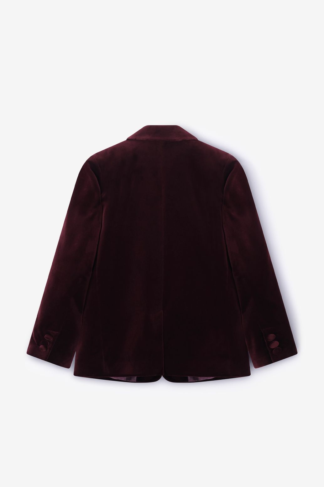 Samt-Blazer - dunkelrot