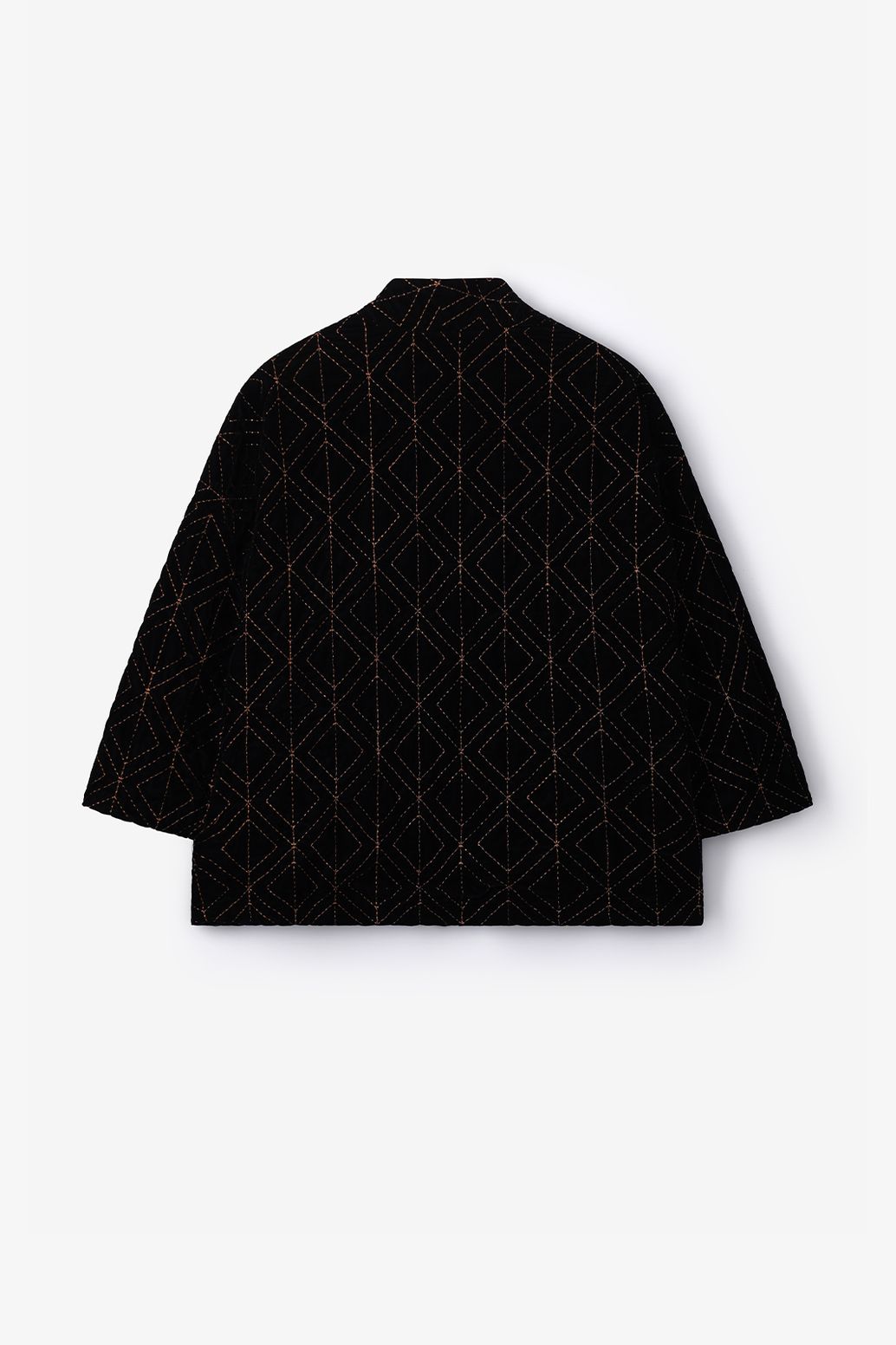 Kimono avec motif - noir